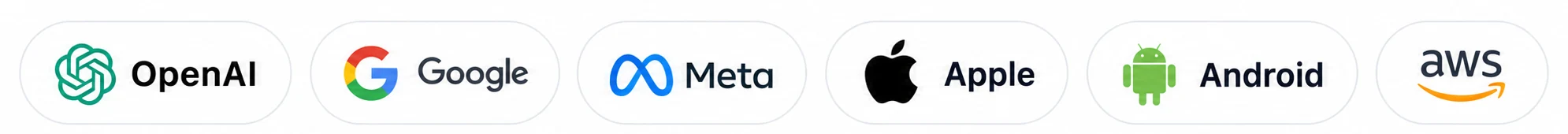 OpenAI, Google, Meta, Apple, Android and AWS ecosystem compatibility
